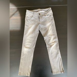 PROMOD (french fashion brand) distressed gray jeans size EU 36 (approx sz 6 USA)